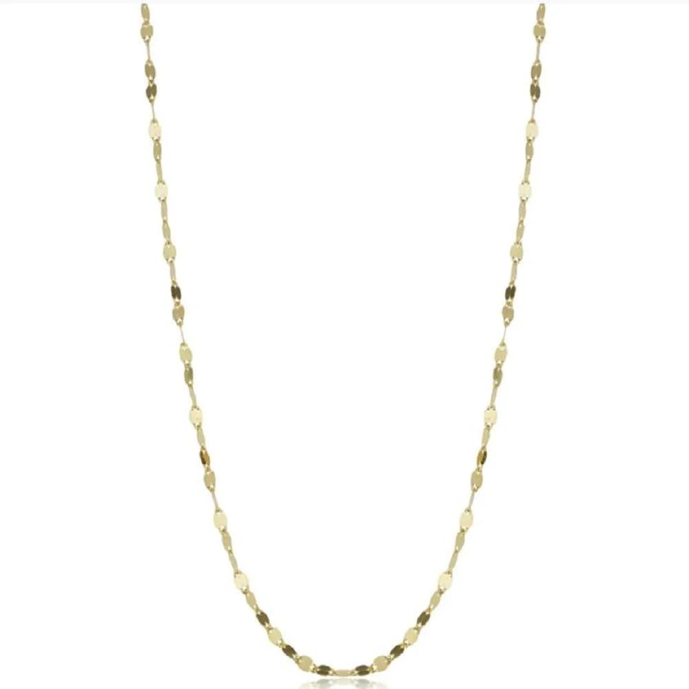 Pompeii3 14k Yellow Gold 1.9-mm Mirror Flat Link Chain (18 inches)