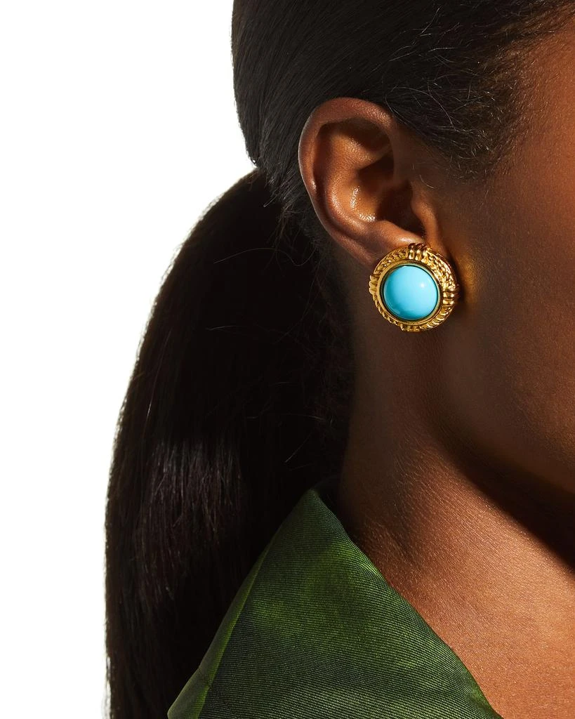 BEN-AMUN Turquoise Sphere Stud Earrings 2