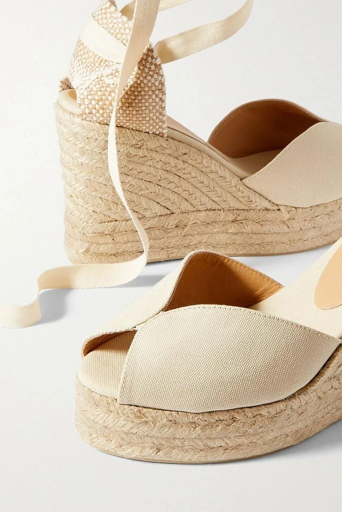 CASTAÑER Bilina 80 canvas wedge espadrilles 4