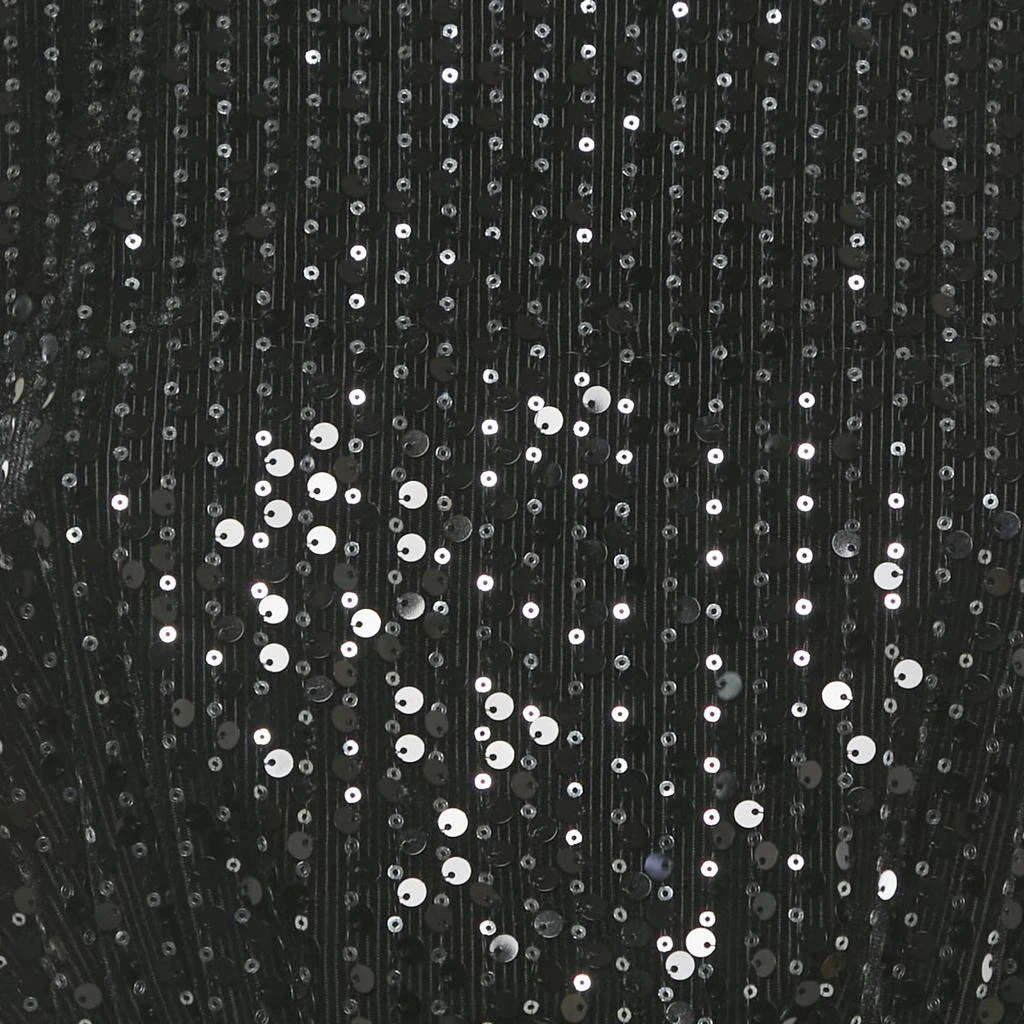 Maje Maje Black Sequin Cut-Out Crop Top 
Wide Leg Pants Set S 3