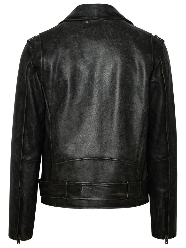 Golden Goose Golden Goose Leather Biker Jacket 3