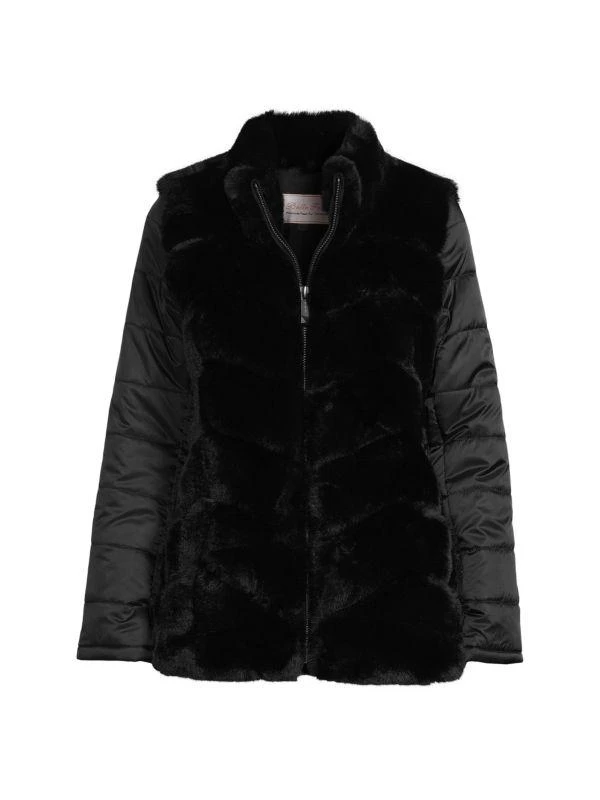 BELLE FARE Faux Fur Quilted Jacket 3