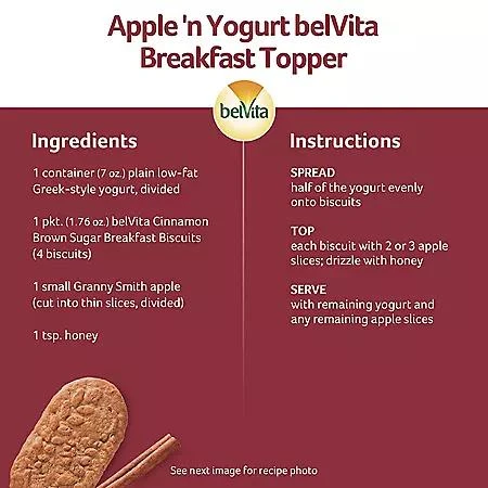 belVita belVita Cinnamon Brown Sugar Breakfast Biscuits, 25 pk., 4 biscuits per pack 9