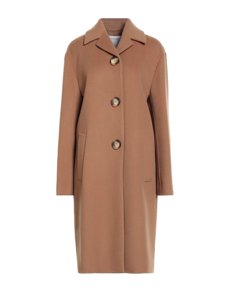 Max Mara Elisa Long Wool Coat in Camel - Coats - Compare