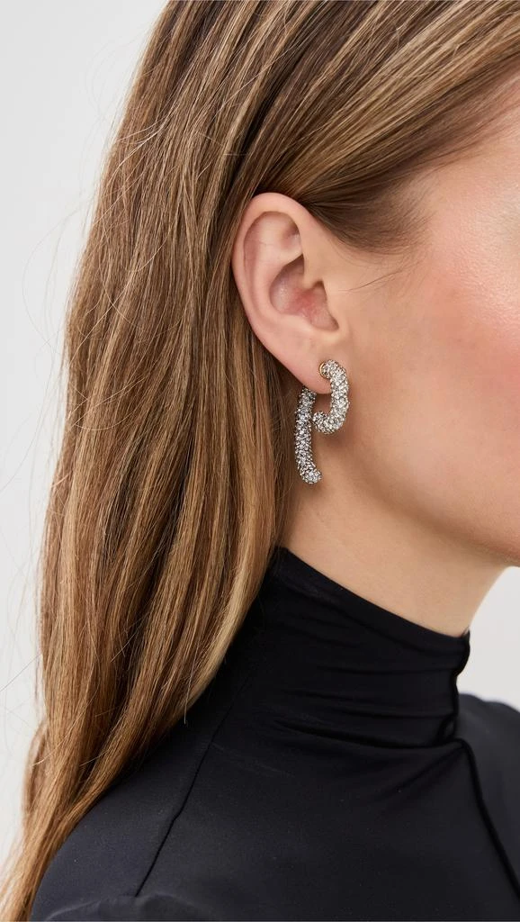 DEMARSON Luna Braided Pave Earrings 2