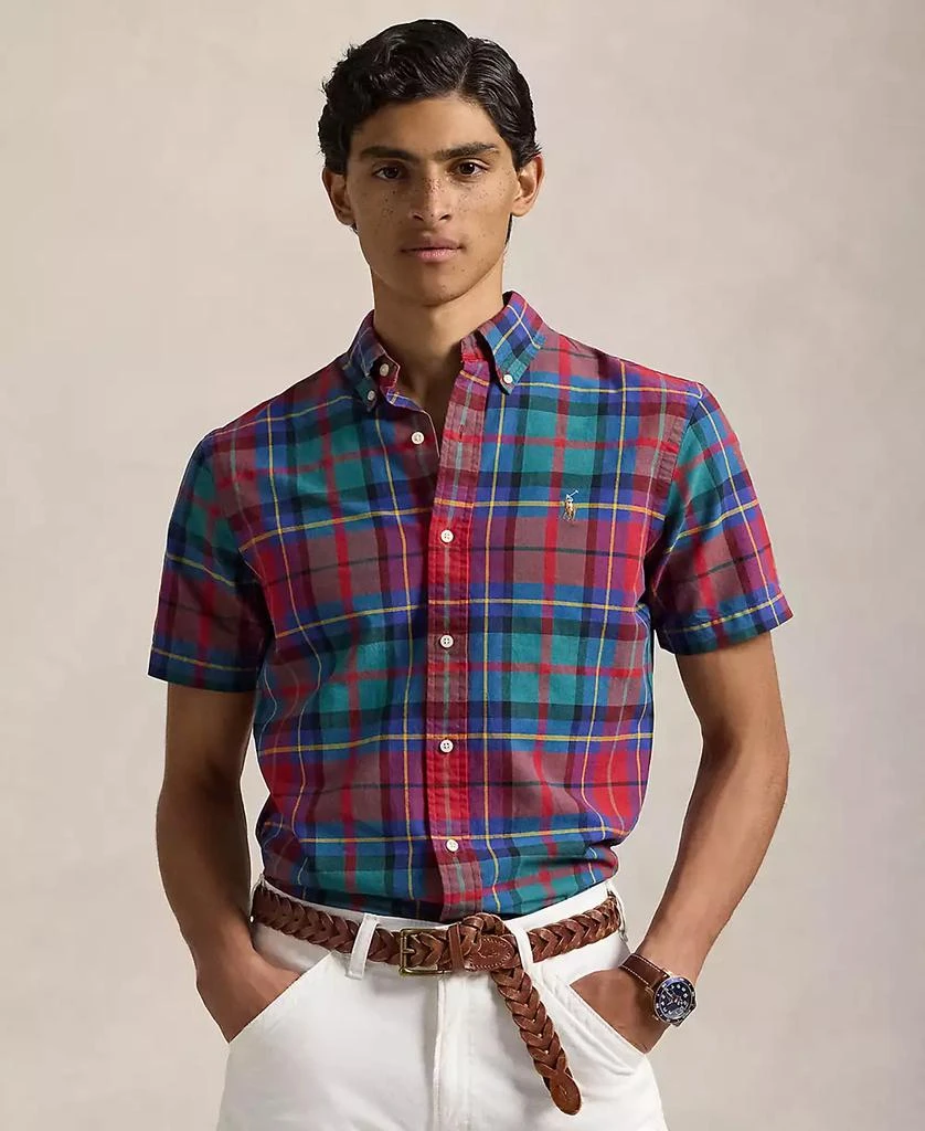 Ralph Lauren Men's Classic-Fit Plaid Oxford Shirt 1