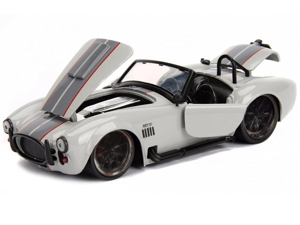 Diecast Model Jada 1965 Shelby Cobra 427 S/C Grey 1/24 Diecast Model Car by Jada 1