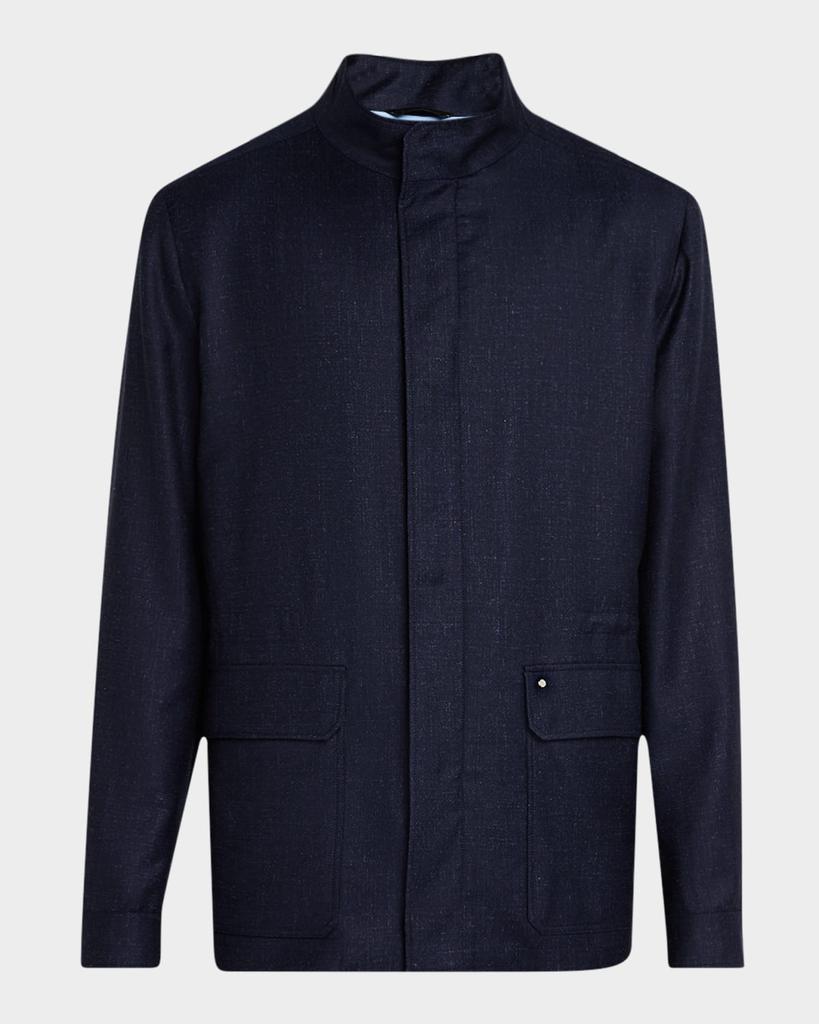 Stefano Ricci Men's Concealed Zip Car Coat