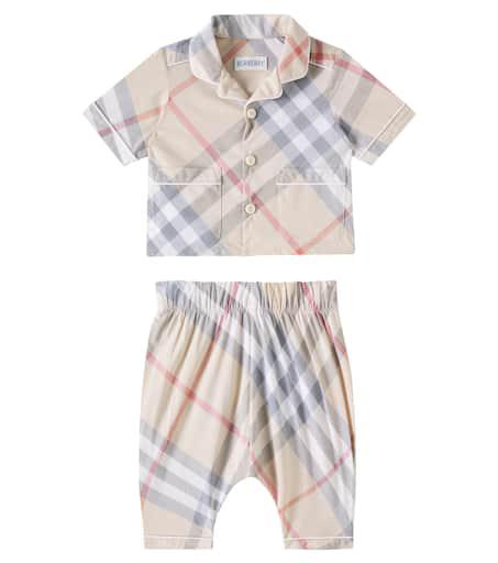 Burberry Baby Burberry Check cotton pajamas