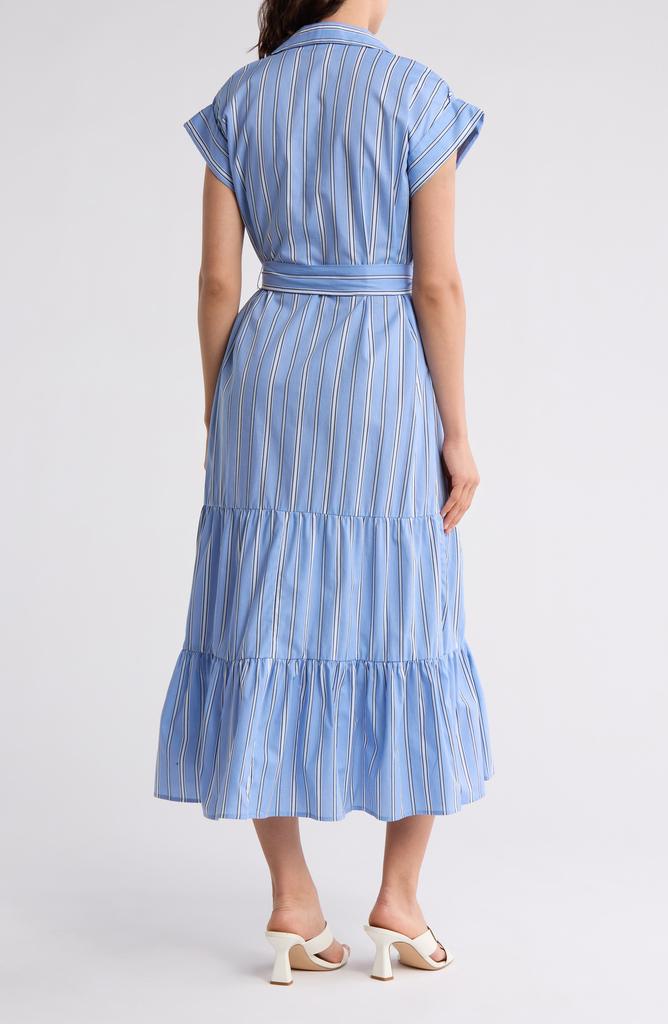 Tommy Hilfiger Cap Sleeve Tiered Shirtdress