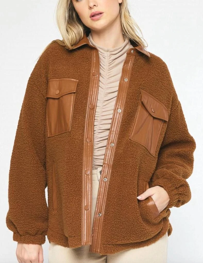 entro Entro - Sherpa Leather Jacket