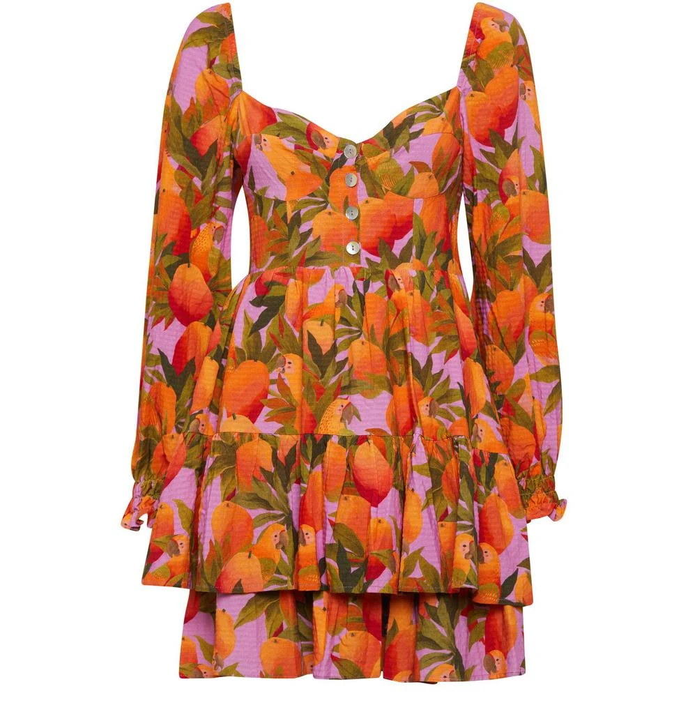 Farm Rio Mango Macaws mini dress 1