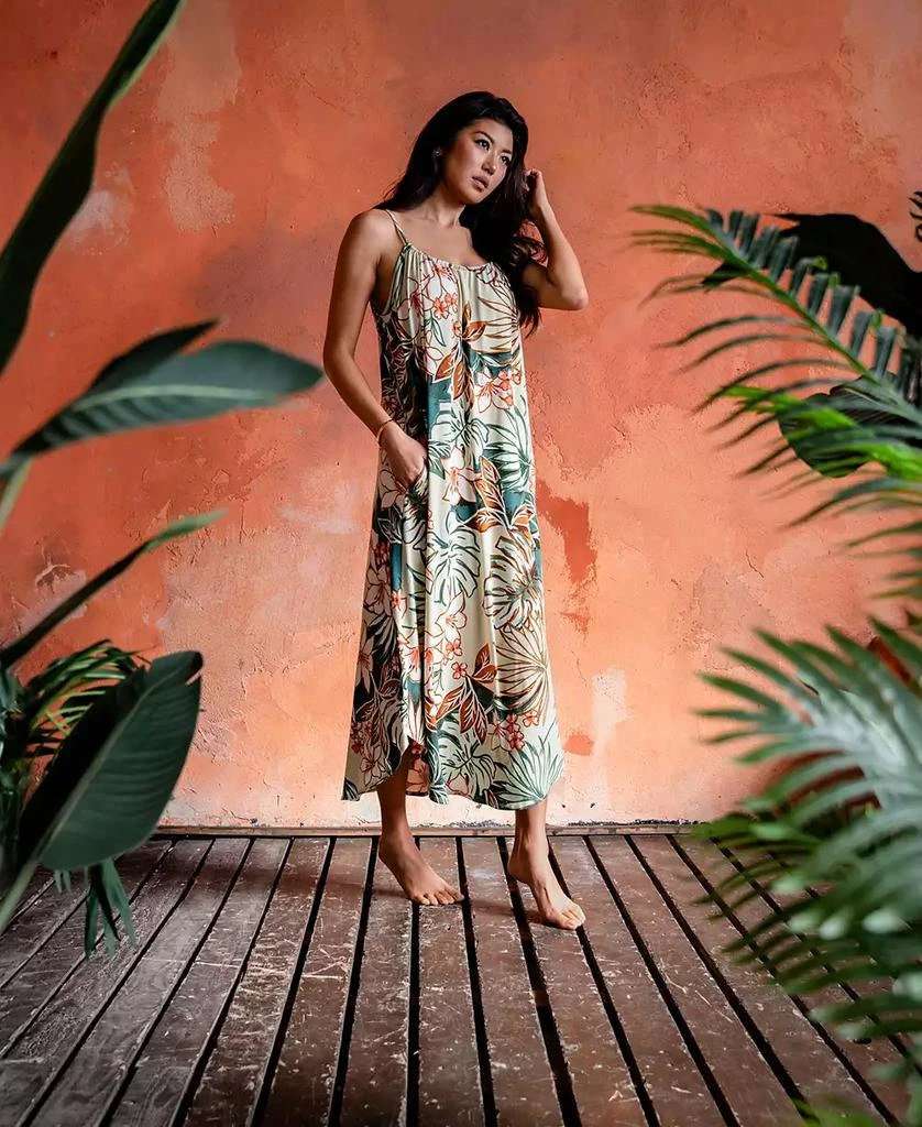 Linea Donatella Women's Milana Floral Maxi Nightgown 4