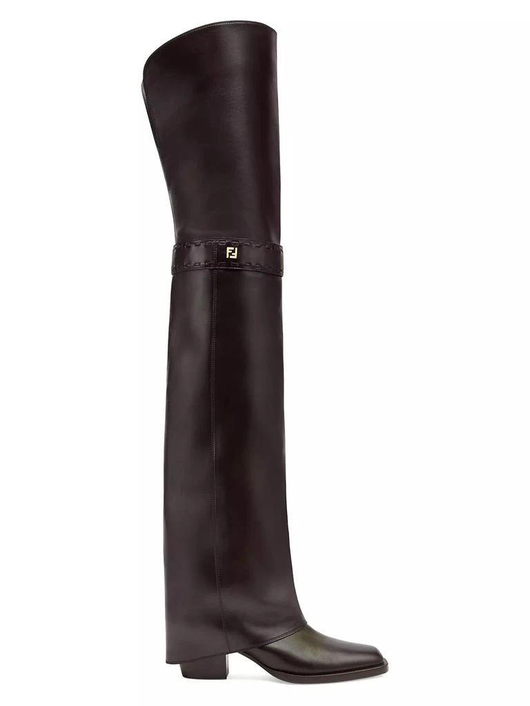 Fendi Show 55MM Over-The-Knee Leather Boots 1