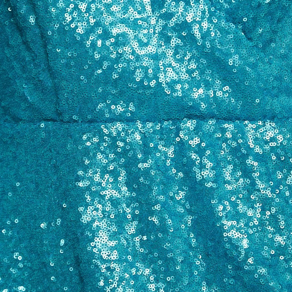 Collini Collini Blue Sequin Draped Long Sleeve Mini Dress S 3
