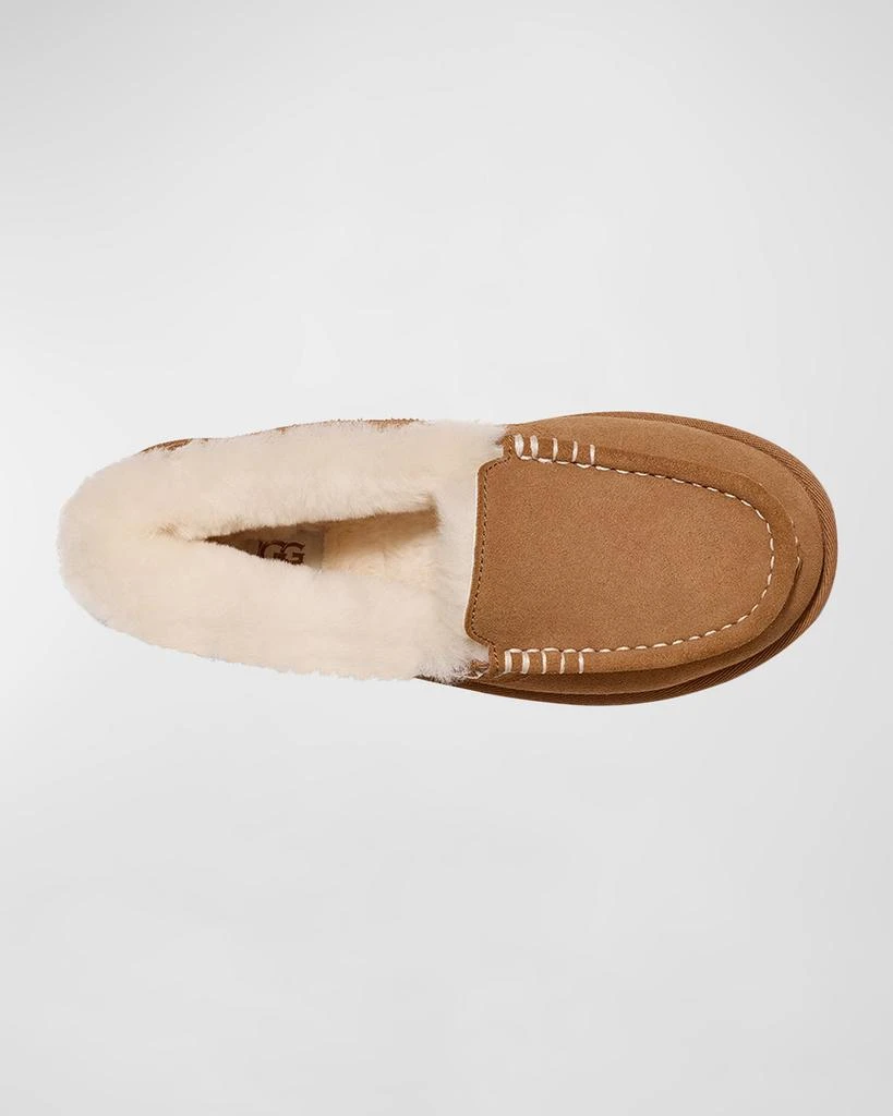 UGG Ansley Suede Shearling Slip-On Loafers 5