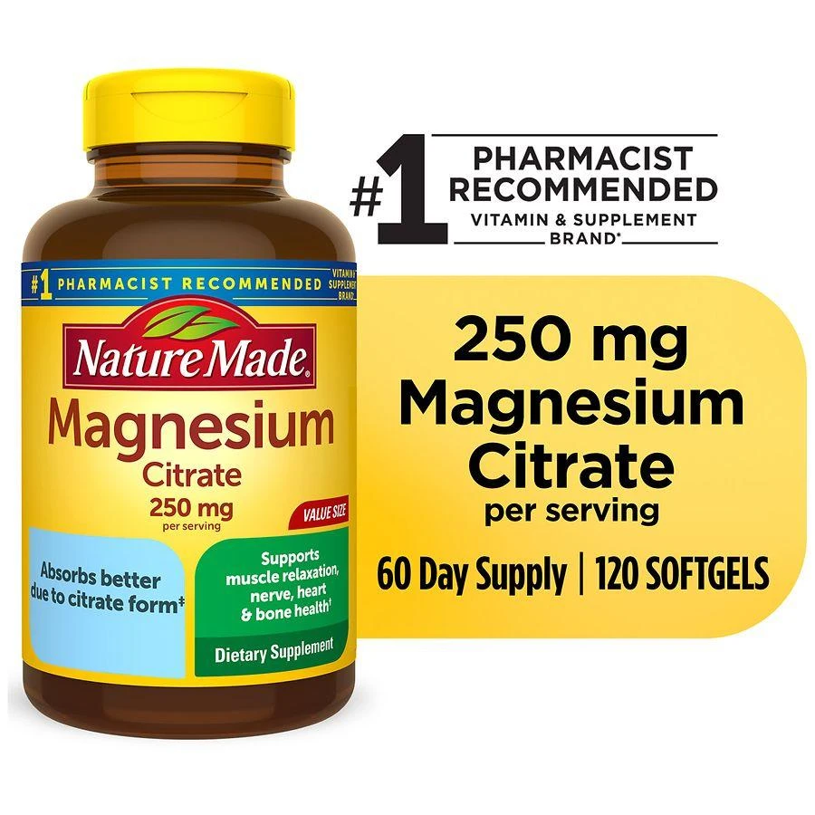 Nature Made Magnesium Citrate 250 mg Softgels 7