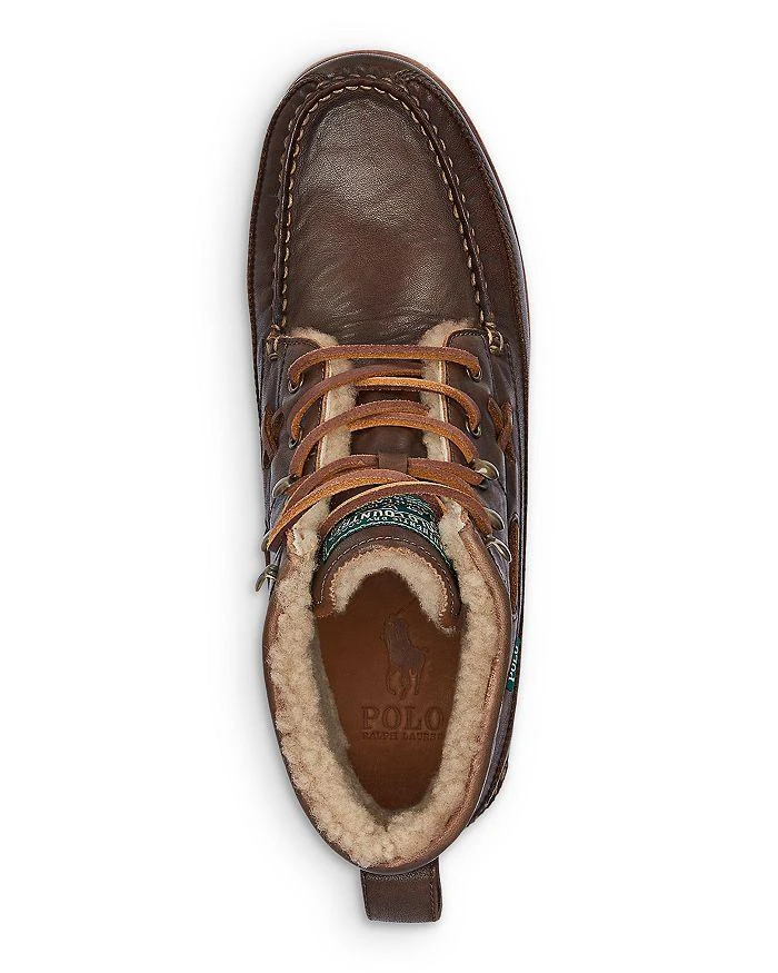 Ralph Lauren Men's Ranger Mid Shearling Lined Leather Boot 3