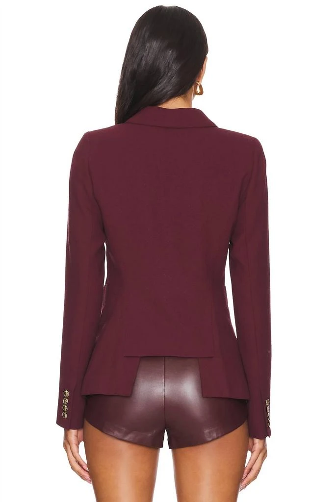 Smythe Classic Duchess Blazer In Plum 3