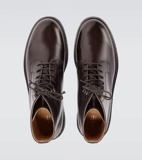 Brunello Cucinelli Leather lace-up boots 4