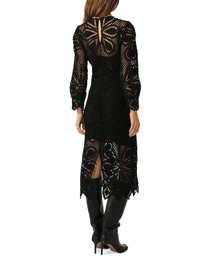 ba&sh Grace Floral Crochet Midi Dress 2