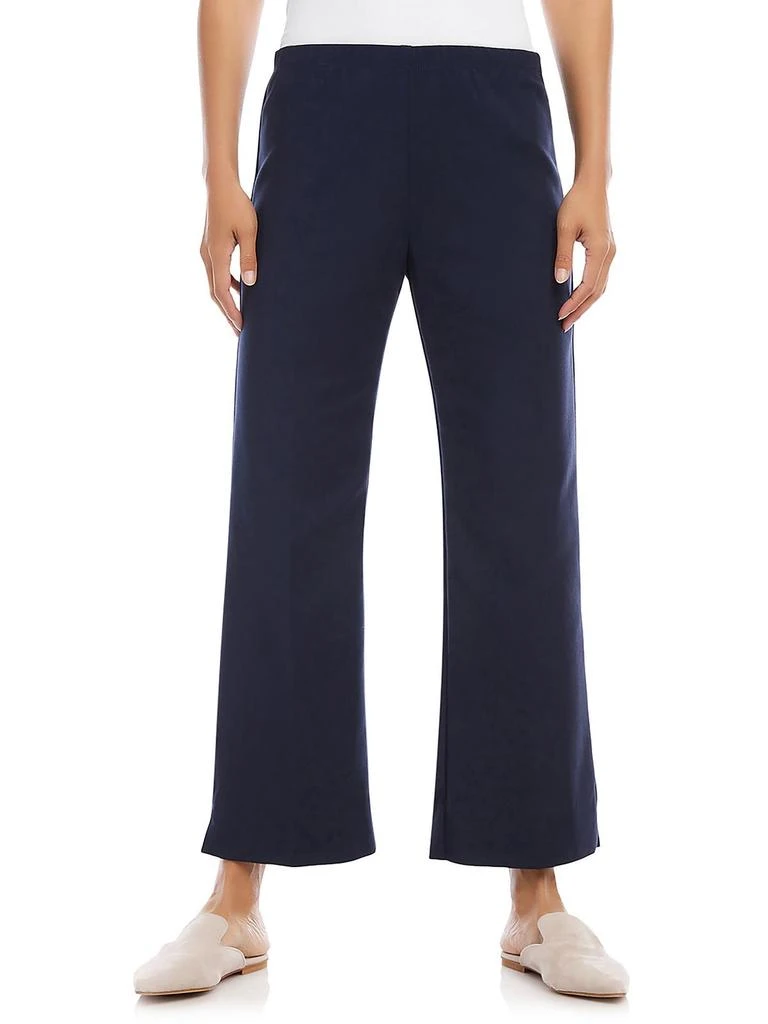 Karen Kane Womens Solid Side Zip Cropped Pants 1