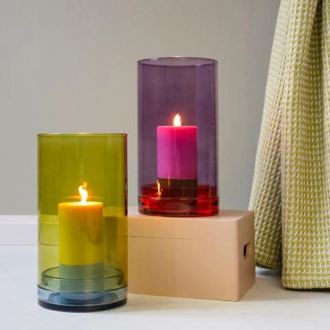 Remember Photophore En Verre - Lucius - Violet 1