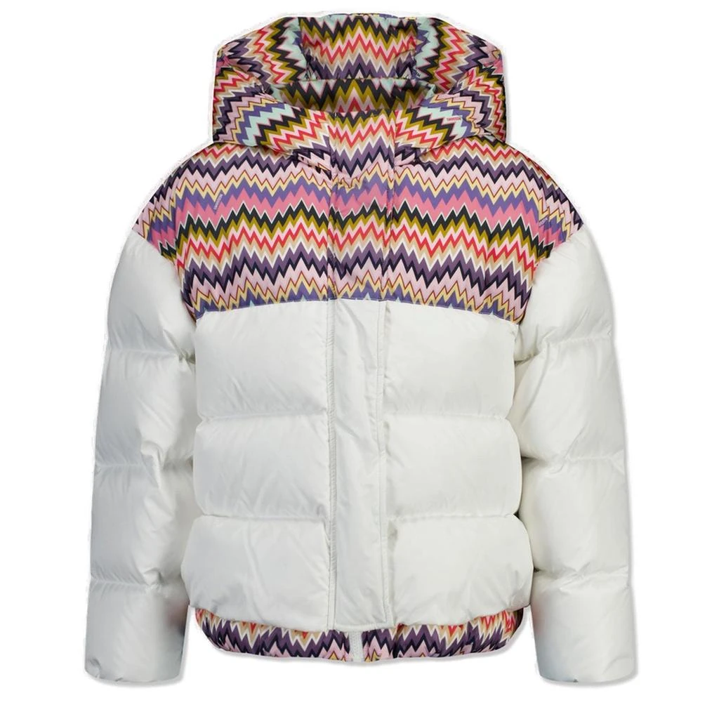 Missoni Missoni Kids Zigzag-Pattern Zipped Hooded Jacket