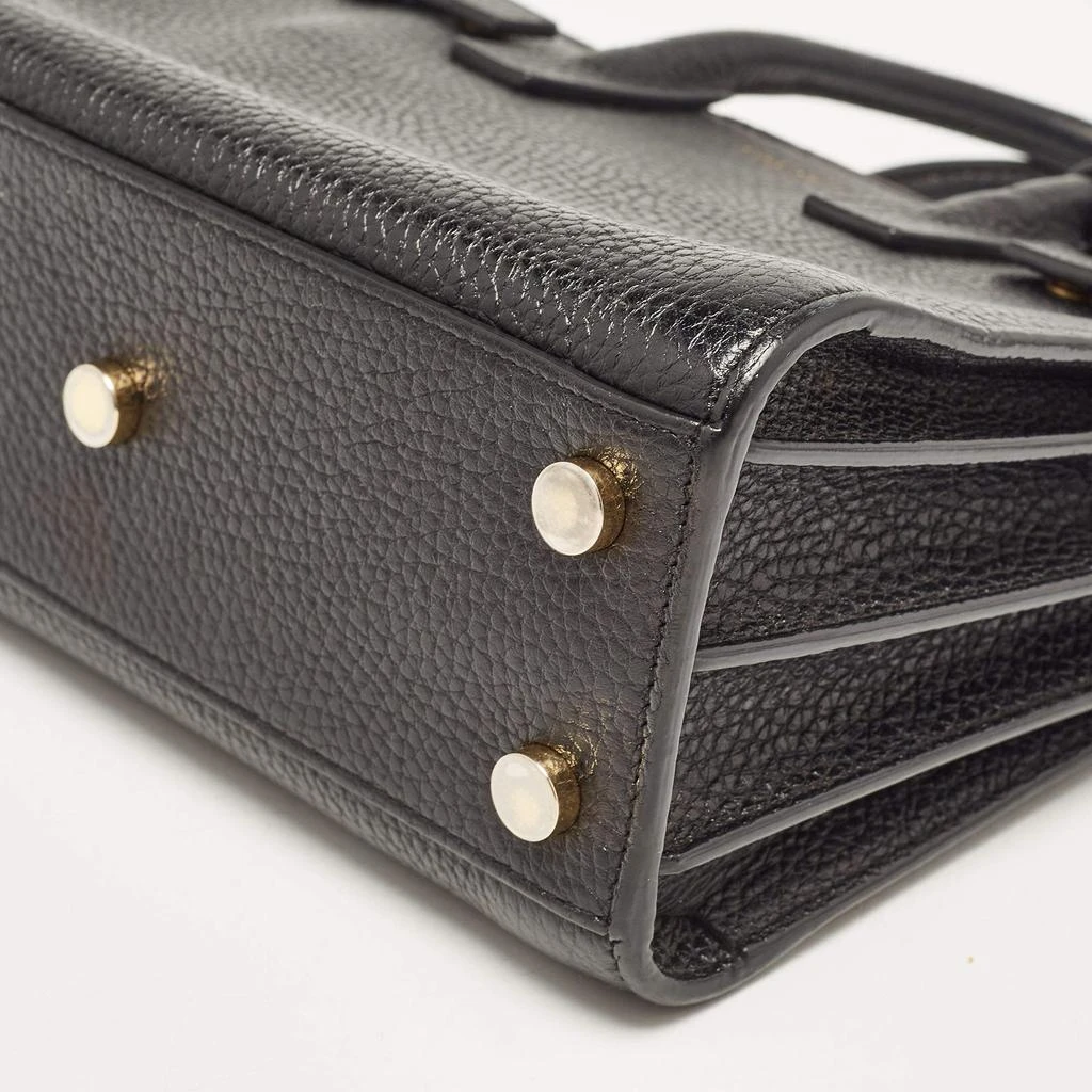 Yves Saint Laurent Saint Laurent Black Leather Nano Classic Sac De Jour Tote 15