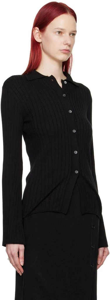 Youth Black Long-Line Cardigan 2
