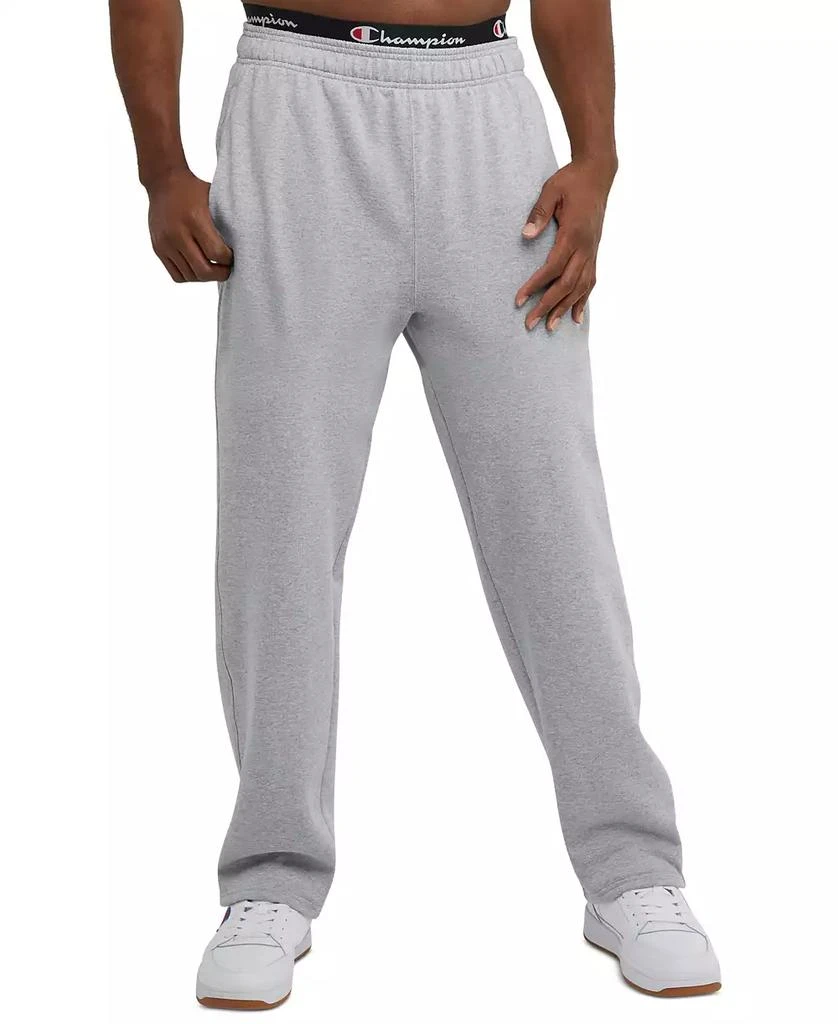 CHAMPION Men's Big & Tall Powerblend Open Bottom Fleece Sweatpants 1