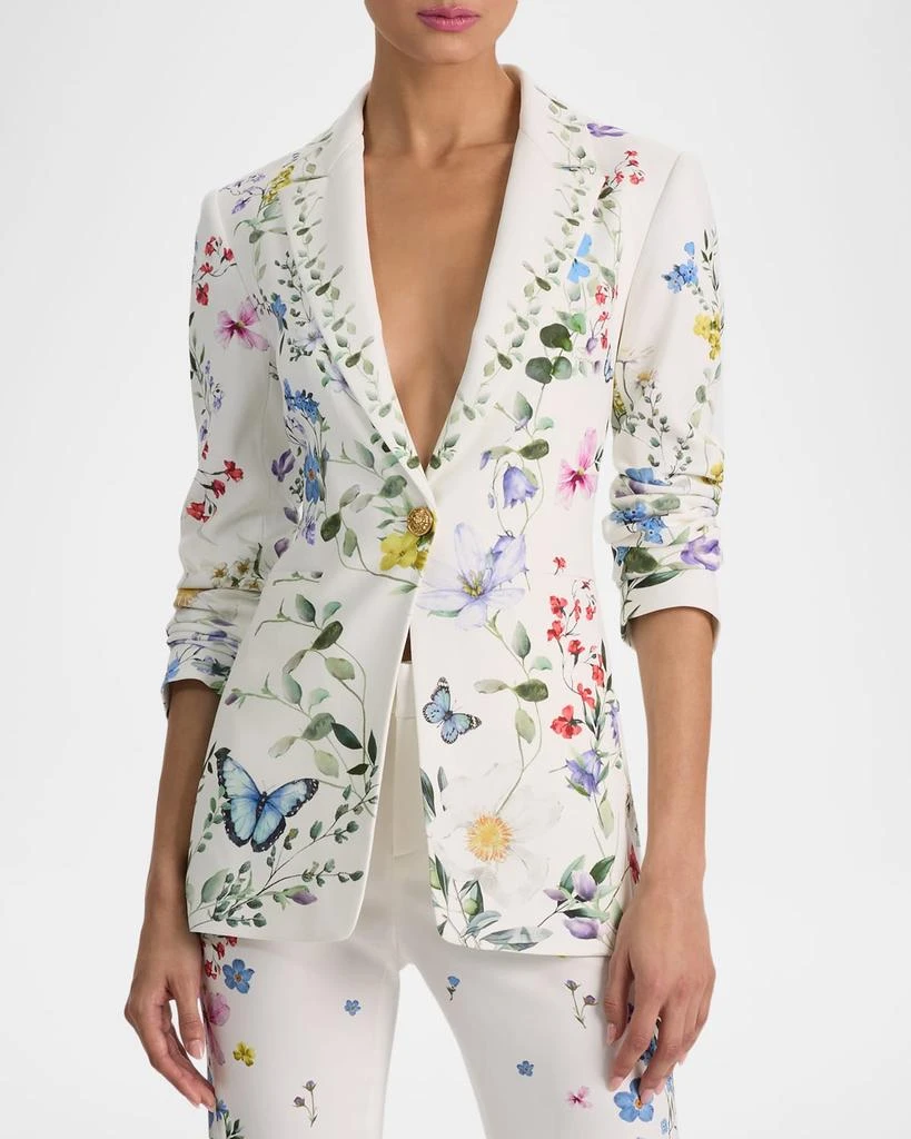Alice + Olivia Breann Long Fitted Blazer 4