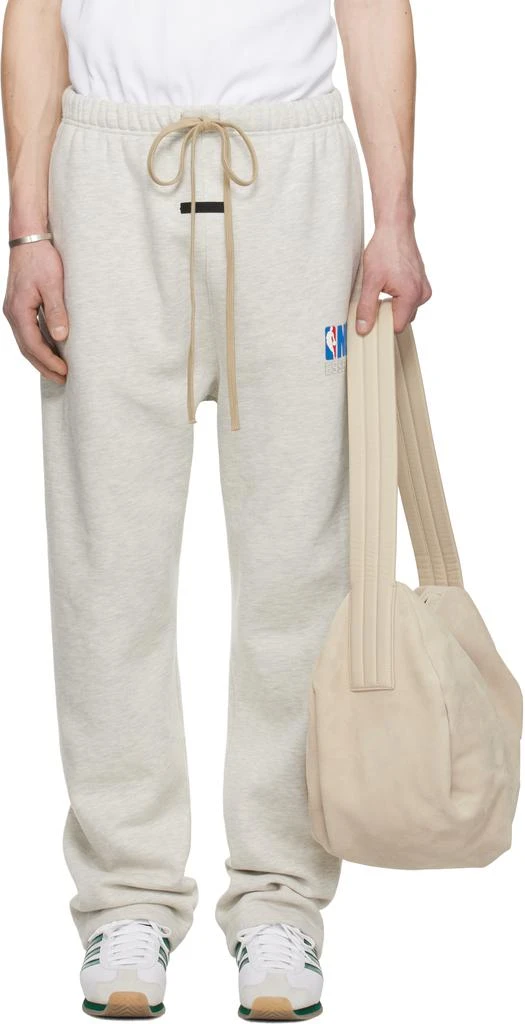 Essentials Gray NBA Relaxed Sweatpants 1