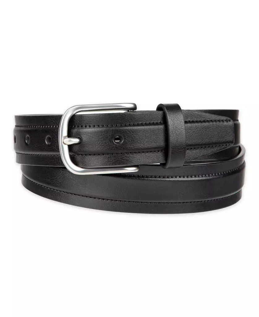 Club Room Men's Cut Edge Trapunto Stitched Casual Belt 1