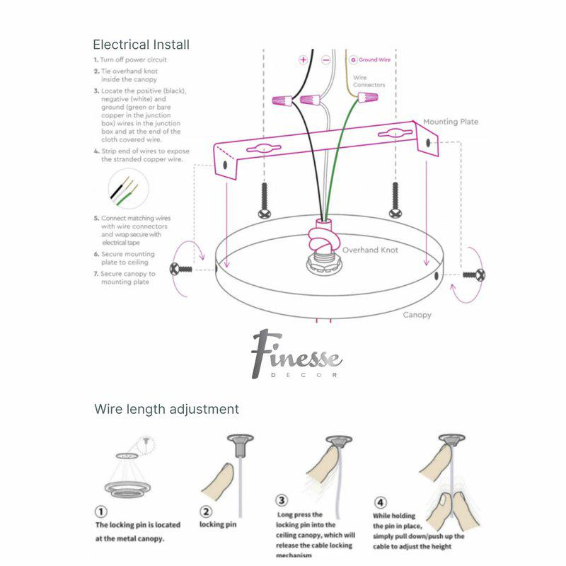 Finesse Decor Moscow LED Chandelier Gold