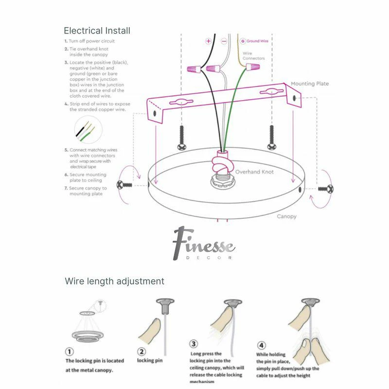Finesse Decor Moscow LED Chandelier Gold 2
