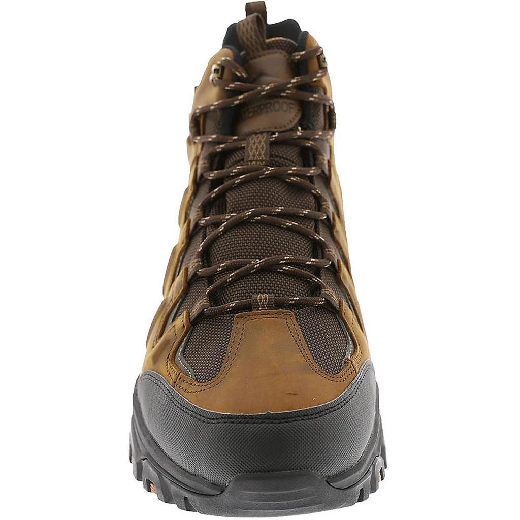 SKECHERS Rickter-Branson Mens Leather Memory Foam Hiking Boots 3