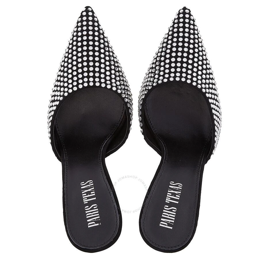 Paris Texas Paris Texas Black Diamond Crystal Embellished Hollywood Mules, Brand Size 37 ( US Size 7 ) 3