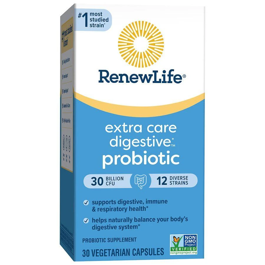 ReNew Life Adult Extra Care Digestive Probiotic, 30 Billion CFU Per Capsule 8