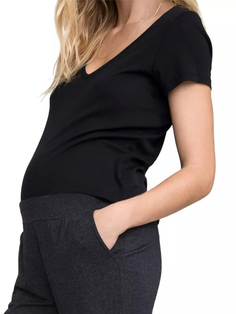 HATCH The Maternity Fitted Vee T-Shirt 4