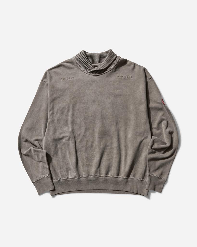 Cav Empt Men's Overdye Overlap Light Crewneck Sweatshirt Brown