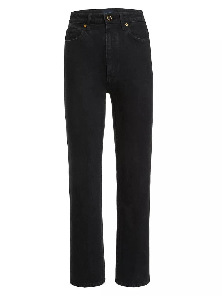 Khaite Abigail Mid-Rise Straight Jeans 1