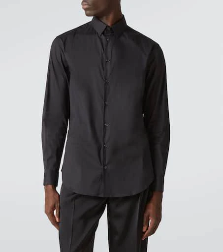 Giorgio Armani Cotton-blend poplin shirt 3