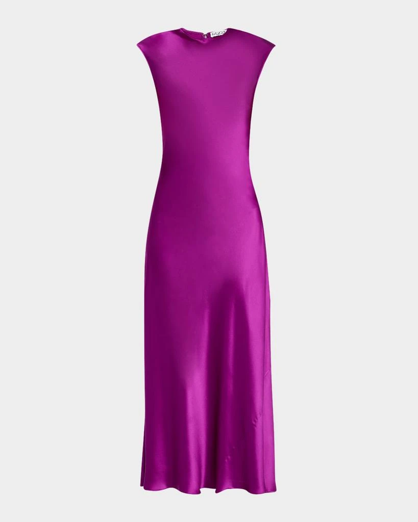 ARGENT Cap-Sleeve Silk Charmeuse Maxi Dress - Dresses & Skirts - Free  Shipping - BeyondStyle