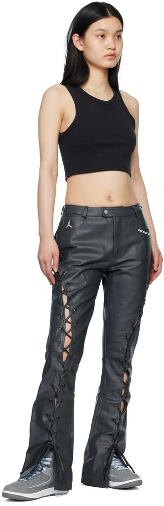 Jordan Black Travis Scott Edition Leather Pants 4