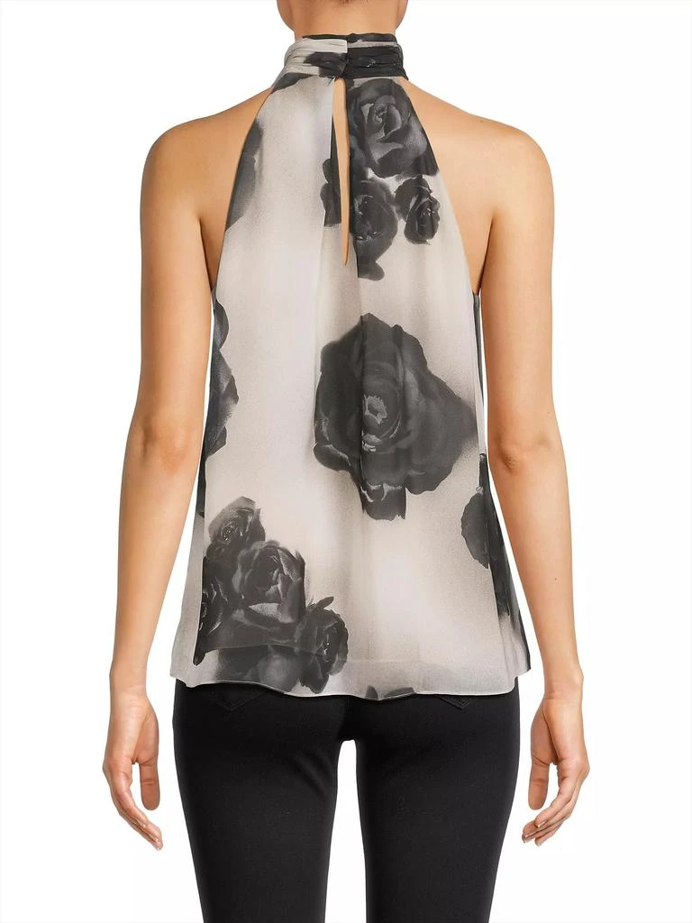 UNGARO Vika Floral Sleeveless Blouse 5