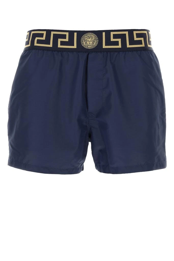 Versace Blue polyester swimming shorts 1