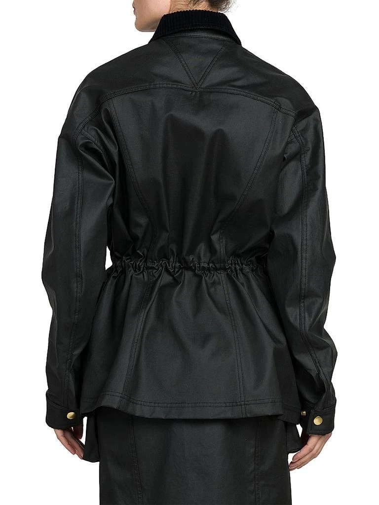 Bottega Veneta Coated Cotton Short Parka Jacket 5