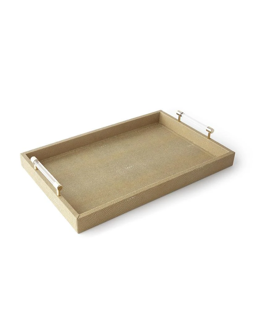 Jamie Young Shagreen Tray, 22"L 3