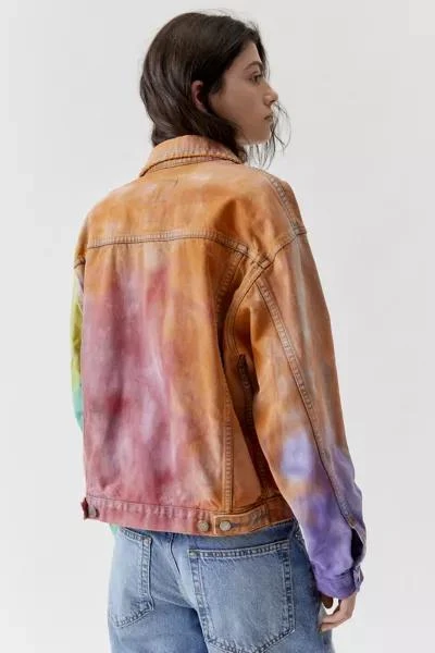 Urban Renewal Urban Renewal Remade Rainbow Dye Denim Jacket 4